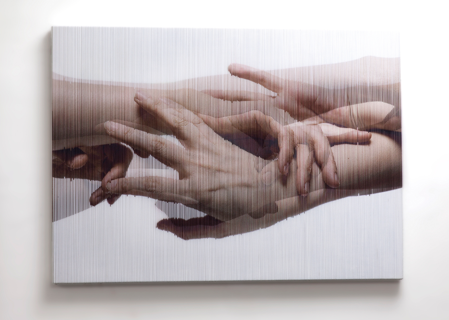 홍성철, Strings hands_004, mixed media, 91 x 65 (cm), 2014@Hong Sungchul, Strings hands_004, mixed media, 91 x 65 (cm), 2014